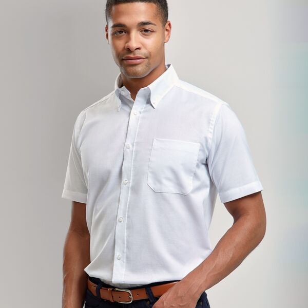 Premier Premier Signature Short Sleeve Oxford Shirt.. PR236 Premier Signature Short Sleeve Oxford Shirt.. Thumbnail