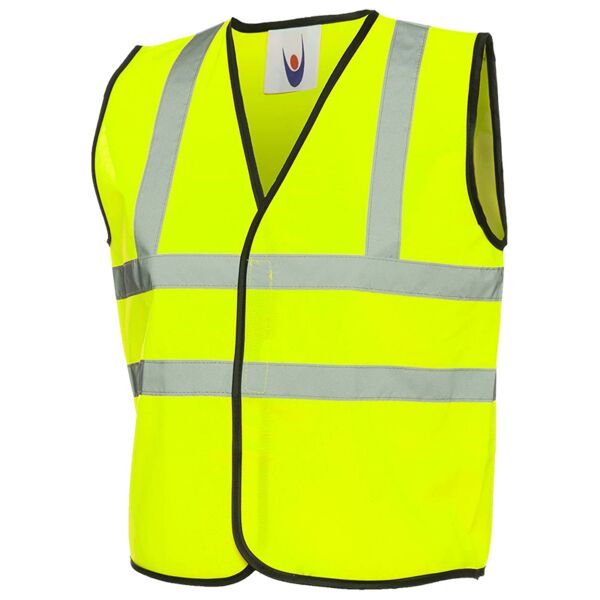 Uneek Childrens Hi Vis Waist Coat UC806 Childrens Hi Vis Waist Coat Thumbnail