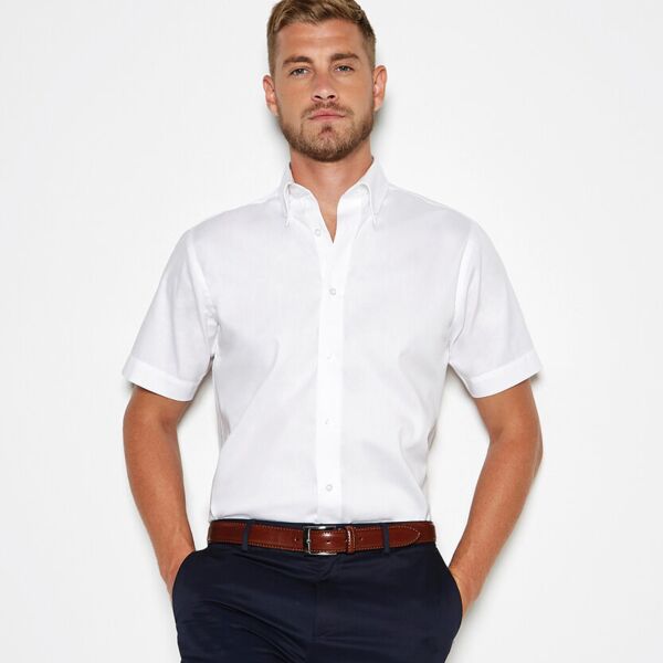 Kustom Kit Tailored fit premium Oxford shirt short sleeve EKK187 Tailored fit premium Oxford shirt short sleeve Thumbnail