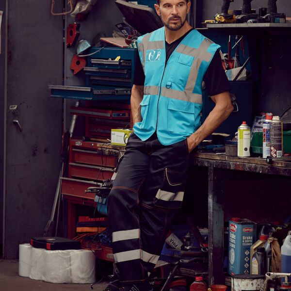 Yoko MULTI -functional executive hi vis waistcoat (HVW801) YK002 MULTI -functional executive hi vis waistcoat (HVW801) Thumbnail
