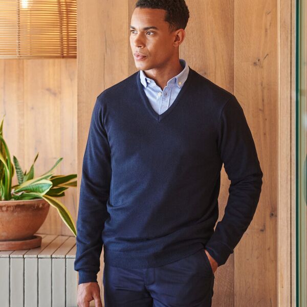 Henbury V-NECK  HENBURY jumper. HB720 V-NECK  HENBURY jumper. Thumbnail